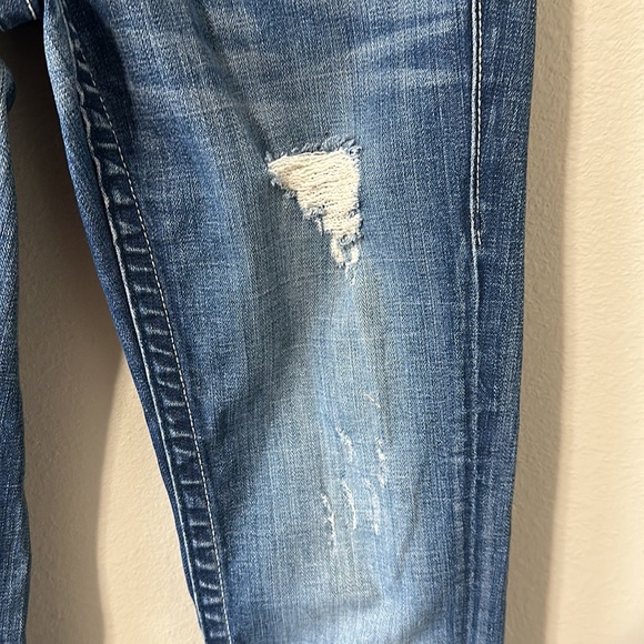 Vigoss FIT/Skinny Low Rise Distressed Blue Jeans Women's-26/ Junior's 1/2 - Picture 6 of 16